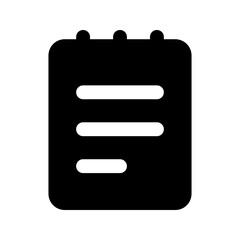 notebook glyph icon