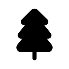 pine tree glyph icon