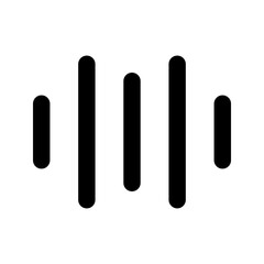 sound wave glyph icon