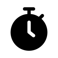 stopwatch glyph icon