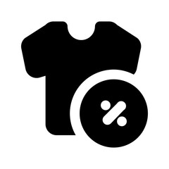 t shirt glyph icon