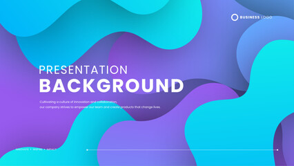 Purple violet and blue vector abstract creative background in minimal and simple trendy style with wave and iquid shape. Presentation background template
