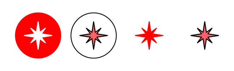 Compass icon set illustration. arrow compass icon sign and symbol