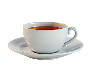 Obraz premium Tea with cup isolated on transparent background
