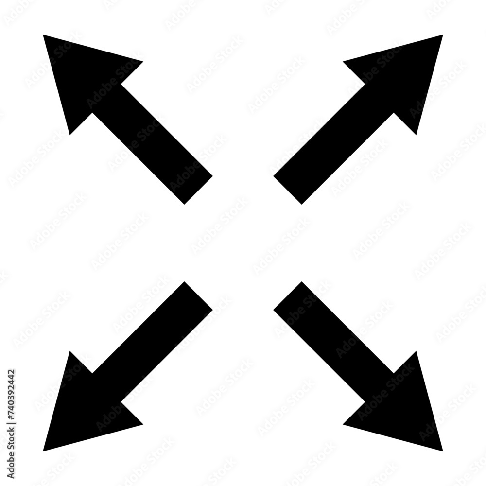 Poster arrows point directions. clear navigation concept. black vector pointers. vector illustration. eps 1