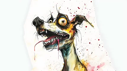 Foto op Canvas funny dog character © sam