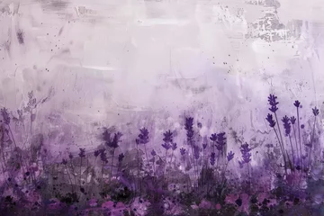 Rolgordijnen A lavender background with a textured appearance. Generative AI © Phichitpon