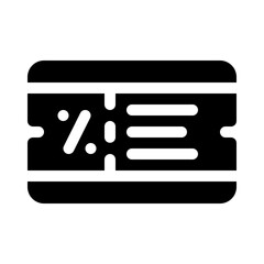 coupon glyph icon