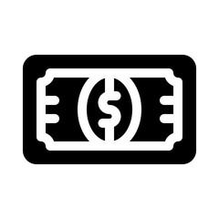 money glyph icon