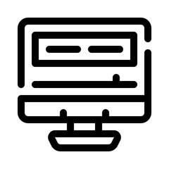 online education line icon