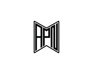 APN logo design vector template