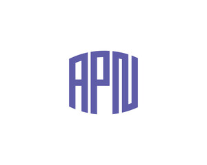 APN logo design vector template