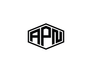 APN logo design vector template