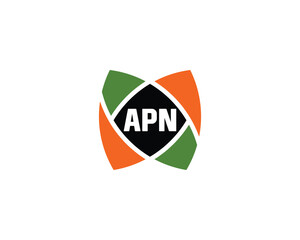 APN logo design vector template