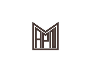 APN logo design vector template