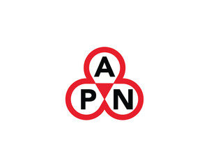 APN logo design vector template