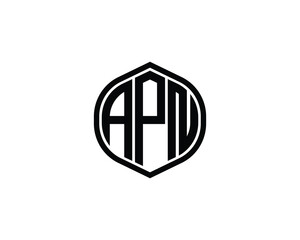 APN logo design vector template