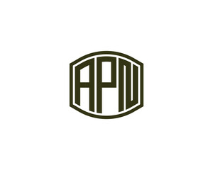 APN logo design vector template