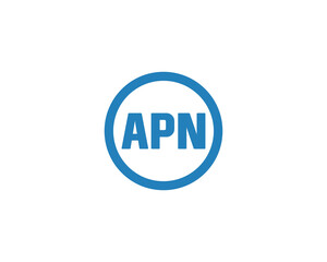 APN logo design vector template