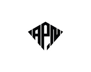 APN logo design vector template