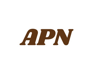 APN logo design vector template