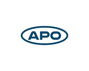 APO logo design vector template