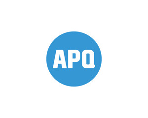 APQ logo design vector template