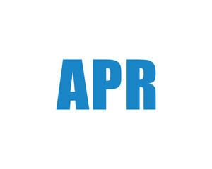 APR logo design vector template