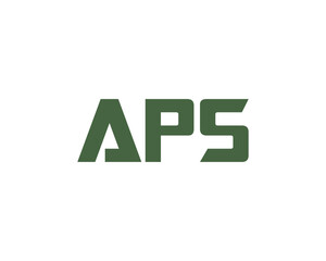 APS logo design vector template