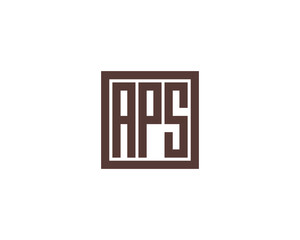 APS logo design vector template