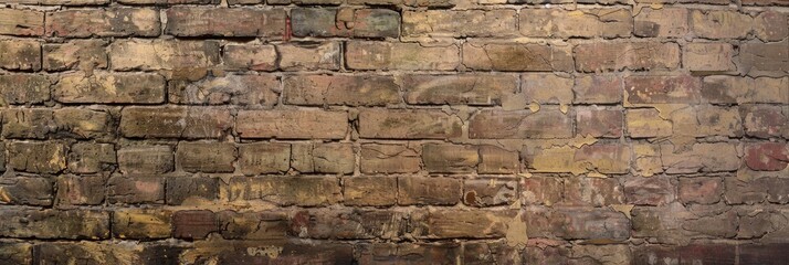 Old Brick Wall in the Style of Vintage Poster Design - Decorative Borders use of Paper Matte Photo detailed Backgrounds created with Generative AI Technology