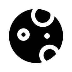 full moon glyph icon