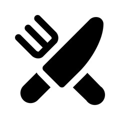 restaurant glyph icon
