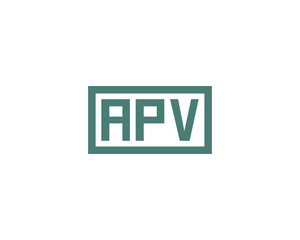 APV Logo design vector template