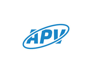 APV Logo design vector template