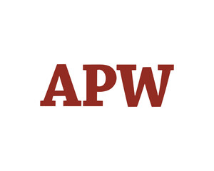 Fototapeta premium APW logo design vector template