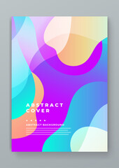 Colorful modern abstract covers gradient. Futuristic design with wave and fluid shapes. Vector design layout for banner presentations, flyers, posters, background and invitations