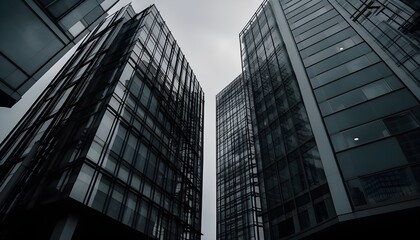 Fototapeta na wymiar Modern Office Towers, Symbolizing Financial Stability