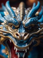 Blue Chinese Dragon eyes, Zodiac sign year of the Blue Dragon