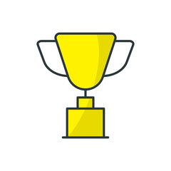 Trophy icon vector design templates simple and modern