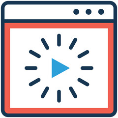 Trendy flat icon of loading 