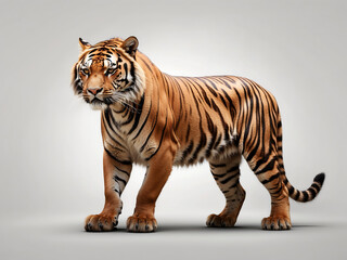 Obraz premium Tiger on white background