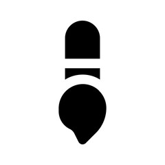paint brush glyph icon