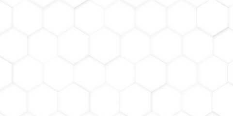 Hexagon bee hive honeycomb pattern seamless abstract white background vector illustration - obrazy, fototapety, plakaty