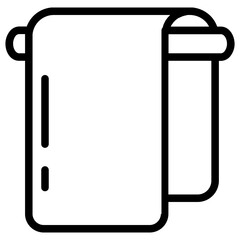 Towel line icon
