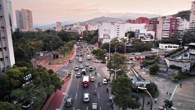 Cali's Urban Aerial View: The Vibrant Skyline of Colombia's Salsa Capital