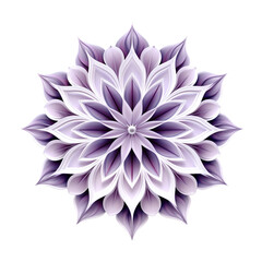 Fototapeta premium Mandala fractal design element with flower pattern isolated on transparent background