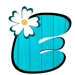flower on a wooden background © betania