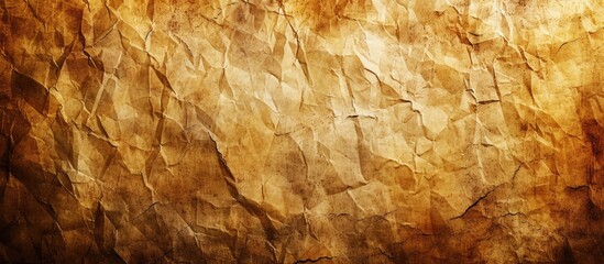 A captivating grunge paper photo background featuring a textured brown paper with a subtle but distinct light reflection.