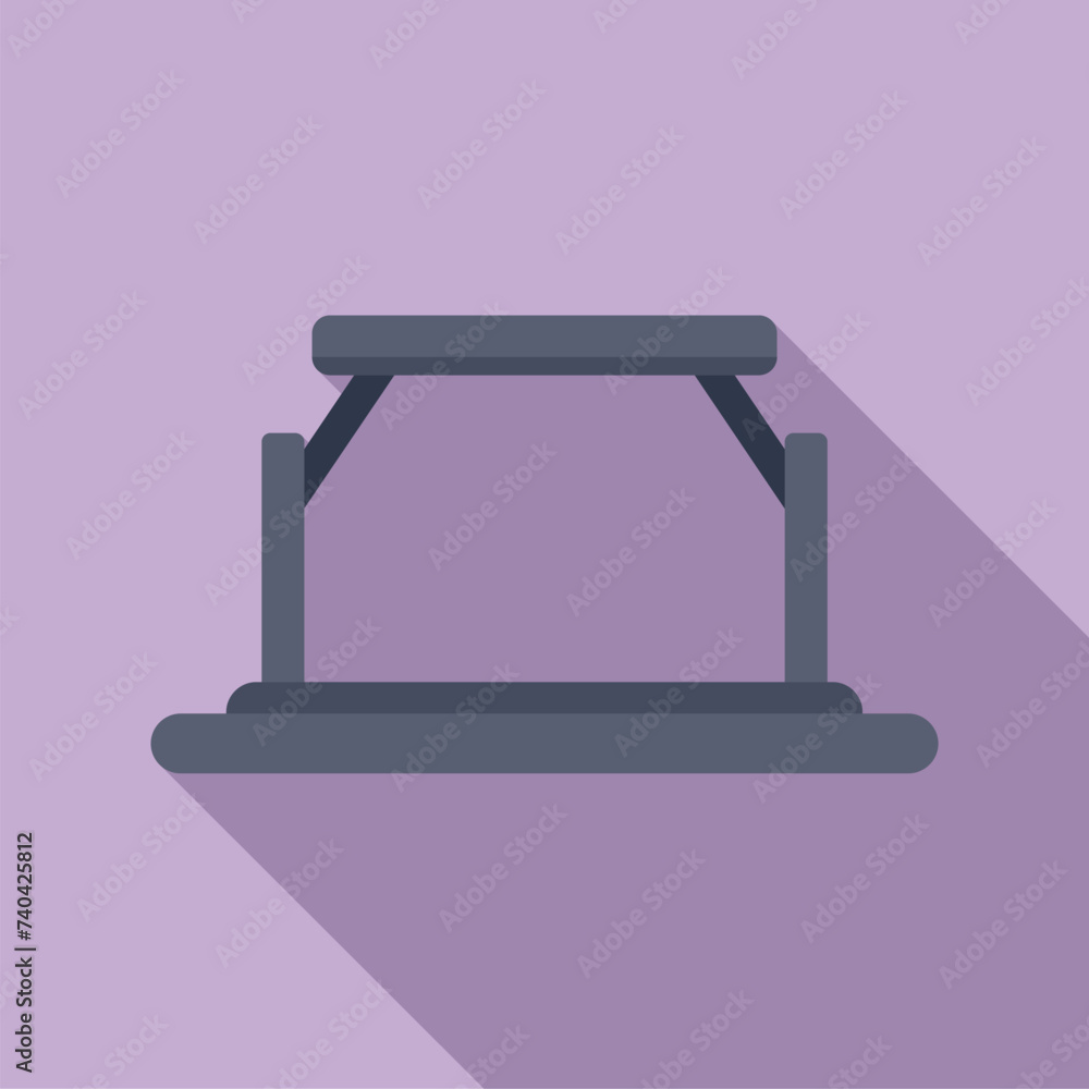 Poster interface vr platform icon flat vector. game tech cyber. glass future projection